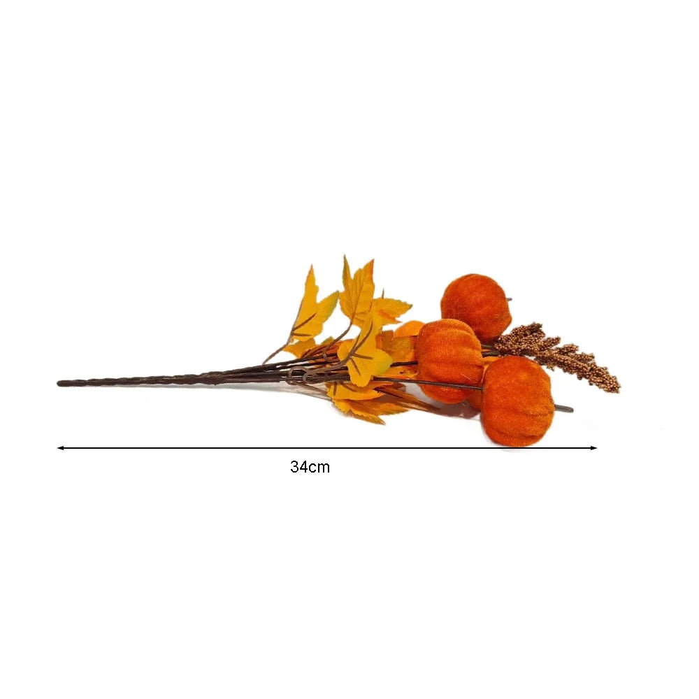 Artificial Flower Arrangement Thanksgiving Pumpkin Bouquet Table Centerpiece Artificial Maple Leaves Decorative Accents